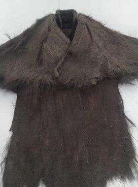 民俗老物件老旧斗笠蓑衣帽农家乐装饰棕衣棕雨披饭店装饰怀旧摆件