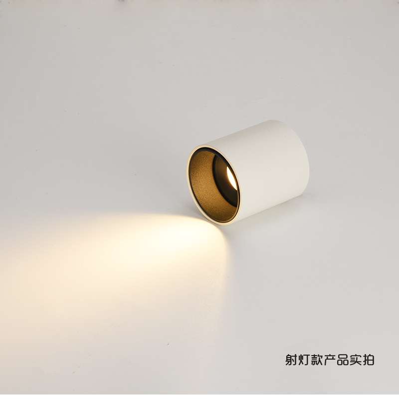 LED anti-glare spotlights, dimmable downlights, no opening, no main light, household round surface mounted