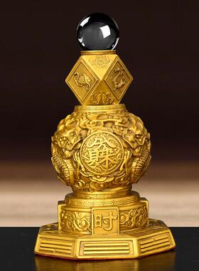 铜龙摆件纯铜四神兽聚宝盆八方来财八卦干坤财库九转干坤时来运转
