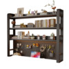 Desktop hole board multi-layer vertical storage bookshelf