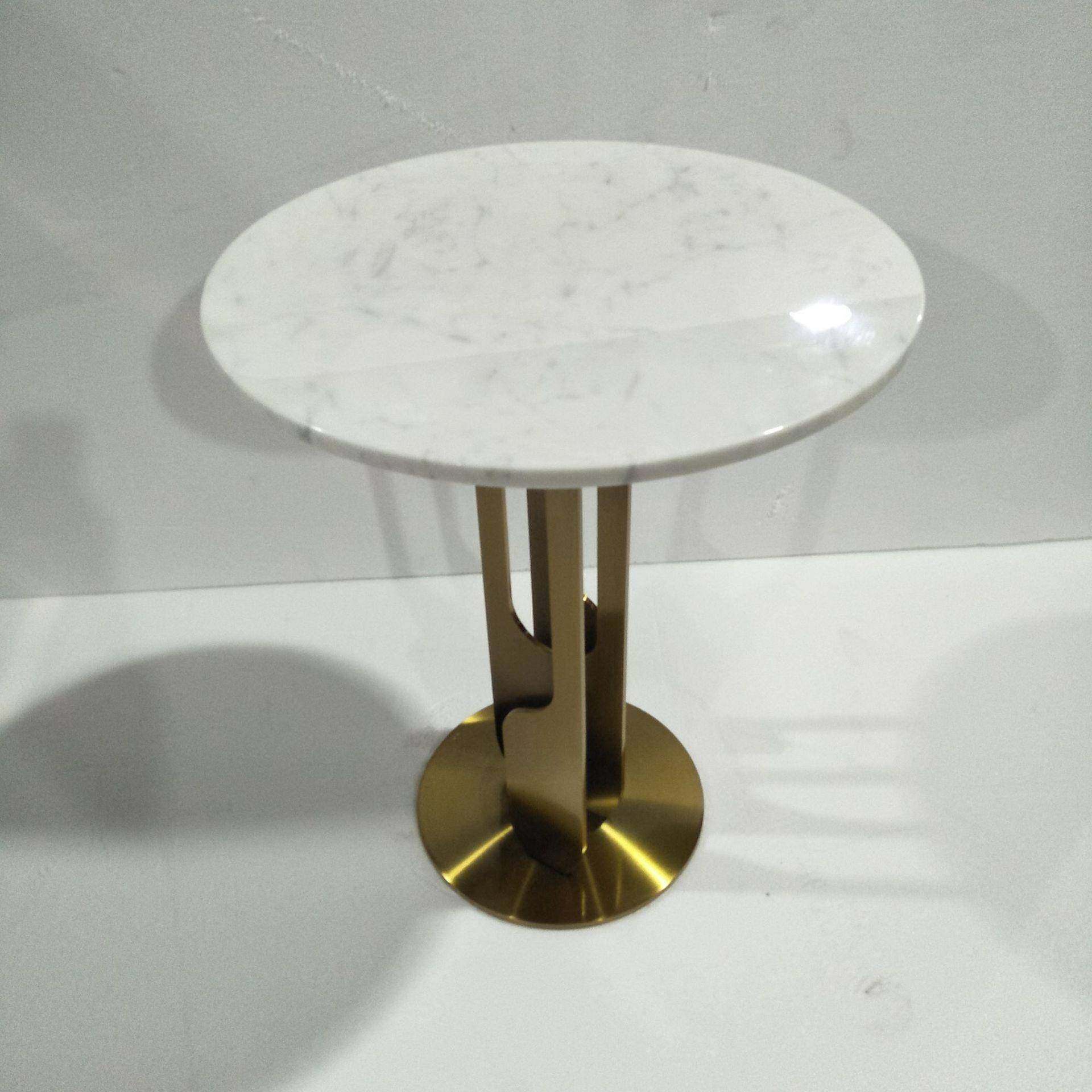 现代简约天然大理石台面小圆桌轻奢沙发边角几,淘宝优惠券,粉丝福利购,淘宝优惠卷