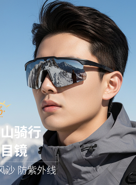 户外运动防风沙防紫外线墨镜