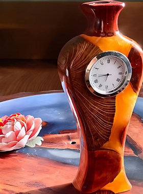 特色手工艺品环氧树脂花瓶摆件客厅茶室酒店装饰品摆件个性礼品