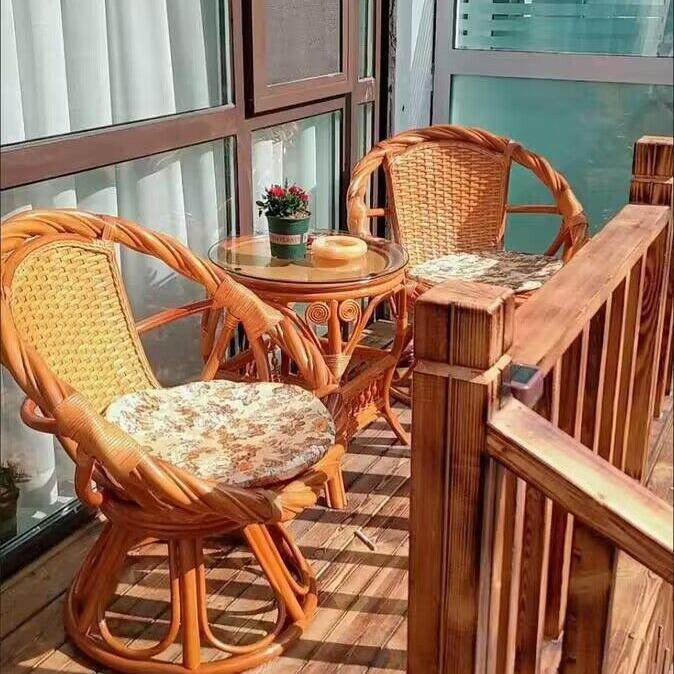藤天真藤椅件套旋转椅子桌椅茶几阳台客三然NTR厅休闲编靠背家用,淘宝优惠券,粉丝福利购,淘宝优惠卷