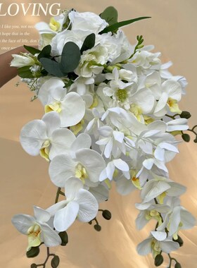 森系外景旅拍订婚领证新娘手捧花婚礼婚纱照拍照道具仿真混搭花束