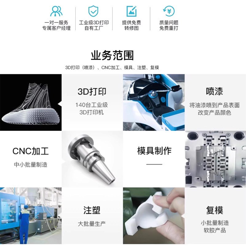 3D打印服务三维打印模型制作高精度工业级光固化手板定制加工定做 - 图3