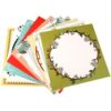33 square antique border cardboard lace cardboard color border cardboard children's drawing paper rough surface creative paper