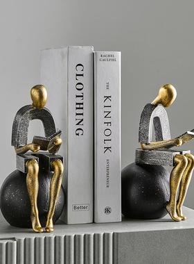 坐柜式书房档抽人物雕塑象读书摆SHBA1220件客厅书酒电视柜轻奢艺