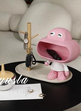 卡通可进门入客户玄关钥匙收纳托盘软装饰品儿房电爱视童EBL柜厅