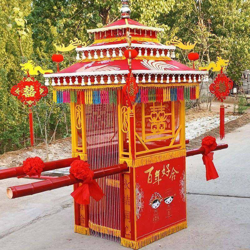 花轿结婚F99J7M6S大花轿八抬轿新娘撵花轿中式婚庆步道子大具厂家,淘宝优惠券,粉丝福利购,淘宝优惠卷