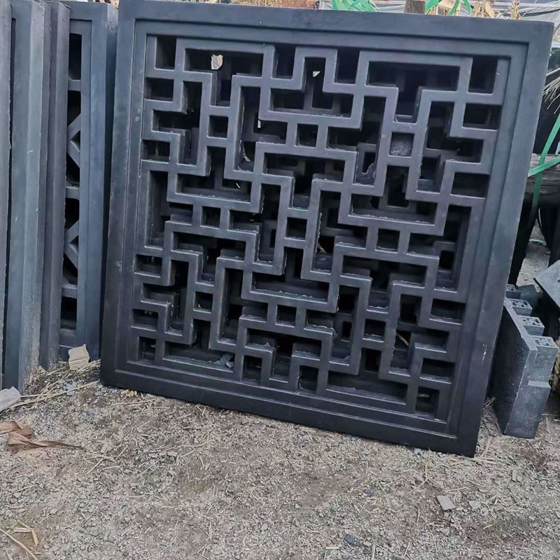 镂空砖雕中式窗花格镂空砖雕古建围墙窗花装饰中式院墙镂空花窗 - 图2