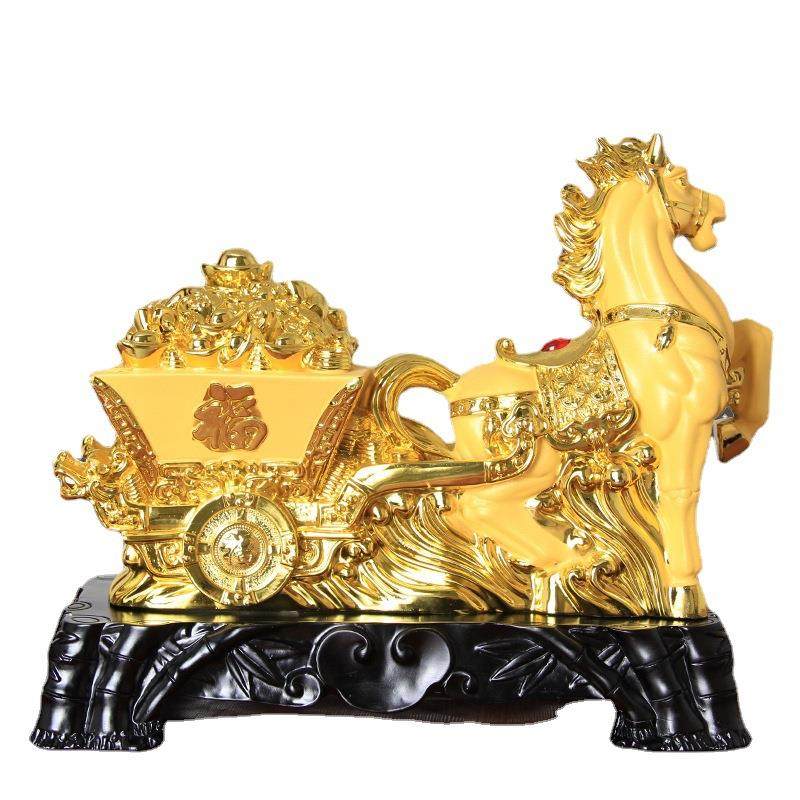 新款马摆件财富马中式家居装饰办公商务送礼树脂工艺品厂家,淘宝优惠券,粉丝福利购,淘宝优惠卷
