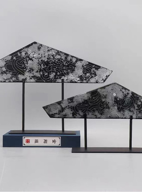 新中式建筑门楼凉亭禅意凤鸟雕刻摆件样板间售楼处酒店玄关装饰品