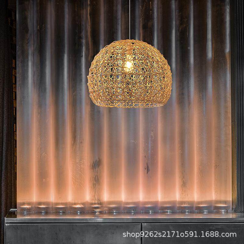 现代约简风浪创意个性吊灯餐厅藤麻球鸟巢阳台505温馨漫藤编艺手,淘宝优惠券,粉丝福利购,淘宝优惠卷