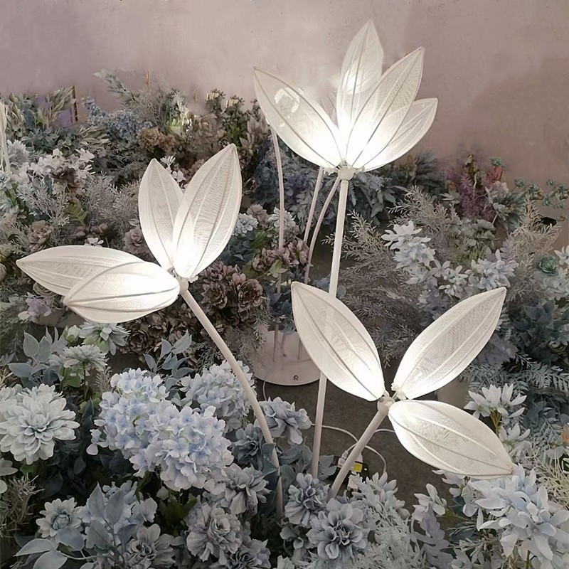 2021新款婚庆道具舞台装饰发光路引灯橄榄树铁艺婚礼摆件创意道具 - 图1