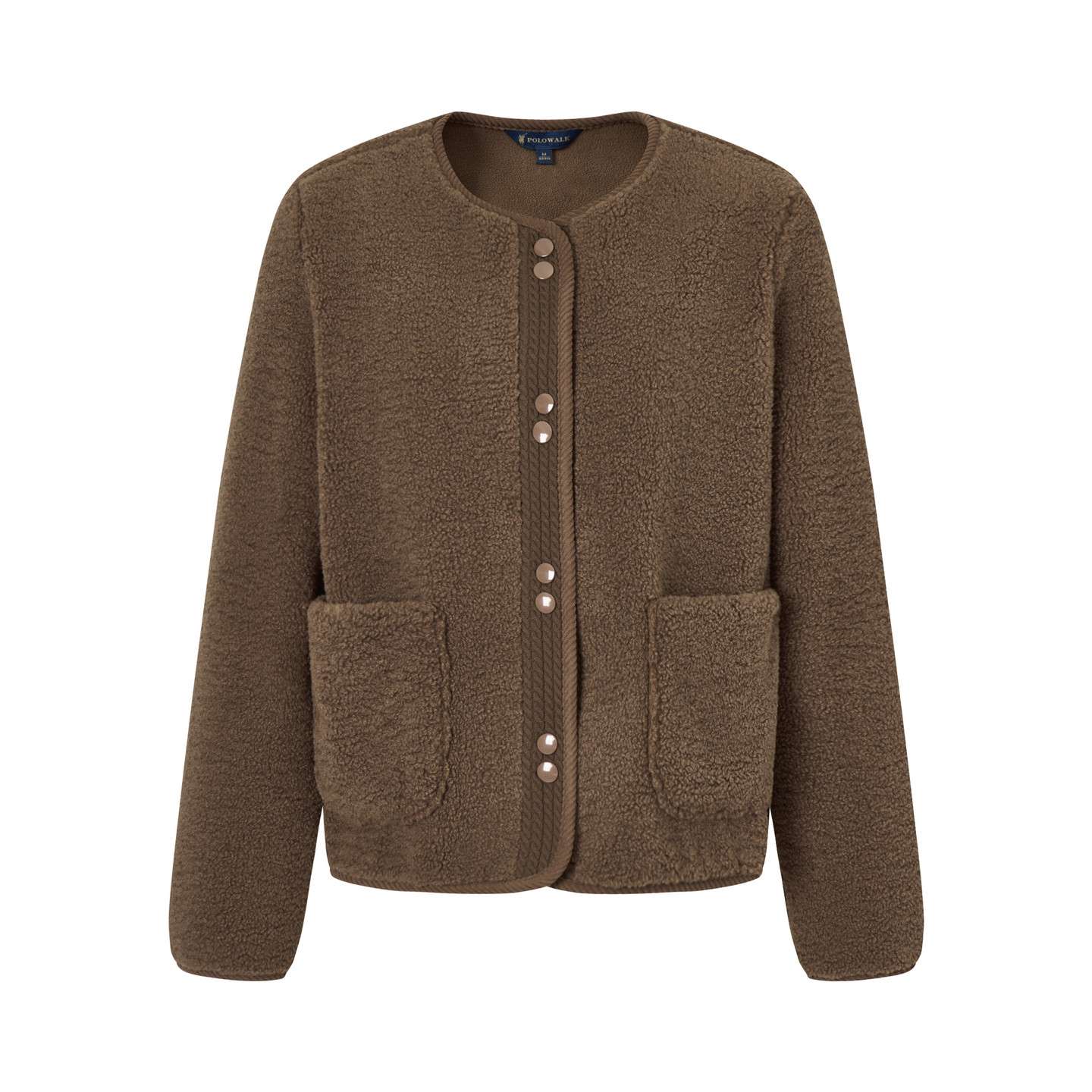 POLOWALK旗舰店女式外套保罗秋冬新品摇粒绒气质时尚淑女风外套衣,淘宝优惠券,粉丝福利购,淘宝优惠卷