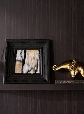 意式极简老议板办公室背景FHA风柜装饰会室书房书柜摆画设计师品