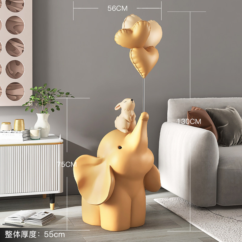 创意大象摆件大型落地客厅家居饰品电视柜沙发旁装饰乔迁新居礼品,淘宝优惠券,粉丝福利购,淘宝优惠卷