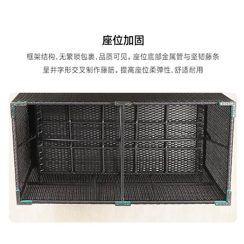 藤编家具小户型户外沙发庭院阳台室外桌椅套装休闲藤椅户外阳台 - 图2