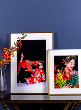 照片定制无框画打印艺术微喷儿童写真婚纱照摄影放大挂墙装裱相框