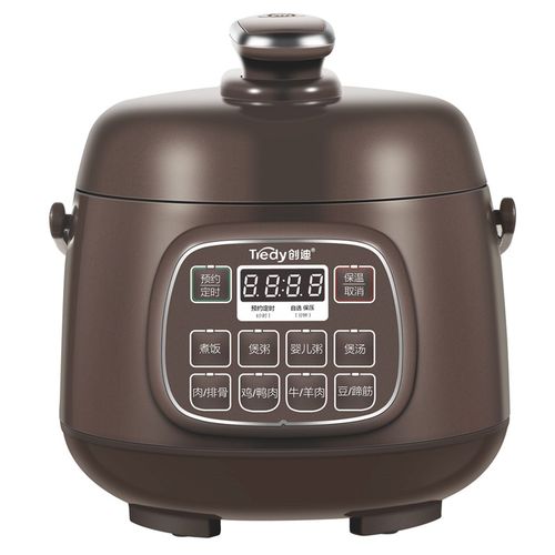 创迪电压力锅家用小型智能1-2人多功能全自动1.6升迷你高压锅饭煲 - 图3
