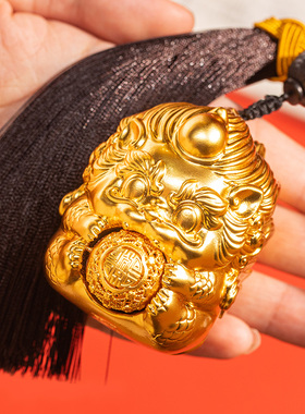 朱炳仁铜抱富招财件挂件节日送礼貔貅手把工艺品装饰铜花丝