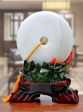 新中式平安扣新房子客厅电视柜摆件装饰品入户家居门口工艺品酒柜