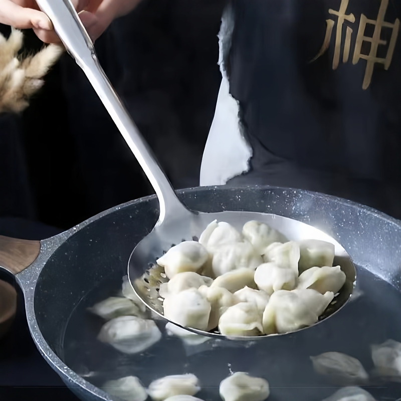 特厚不锈钢漏勺特厚油炸家用厨师商用油鼓漏厨房过滤捞勺大号笊篱,淘宝优惠券,粉丝福利购,淘宝优惠卷