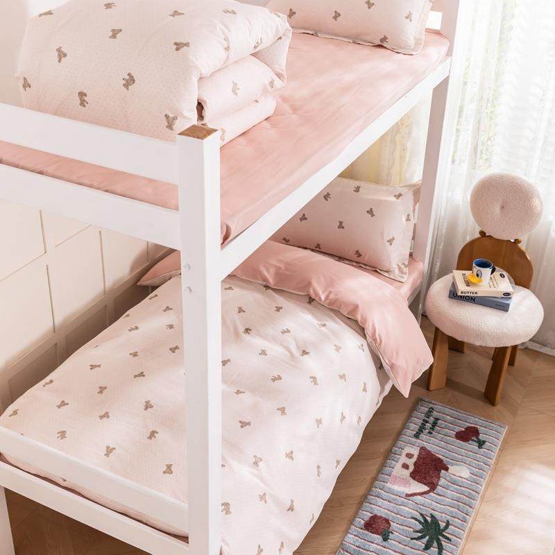 直播爆款纯棉全棉床上用品2025新款学生清新被套宿舍床单三件套,淘宝优惠券,粉丝福利购,淘宝优惠卷