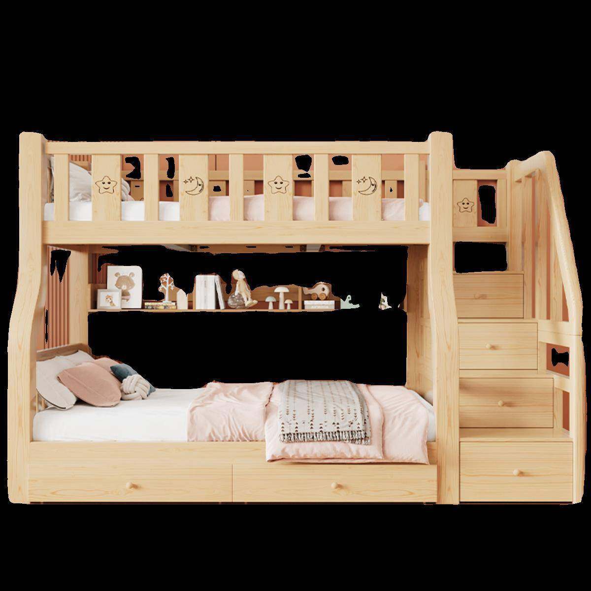 上下床双层床全实木高低床小户型大人两层子母床上下铺木床儿童床,淘宝优惠券,粉丝福利购,淘宝优惠卷