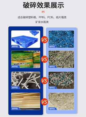 轴塑料管材固料破碎机工业电动破碎机器边角废料破碎设备