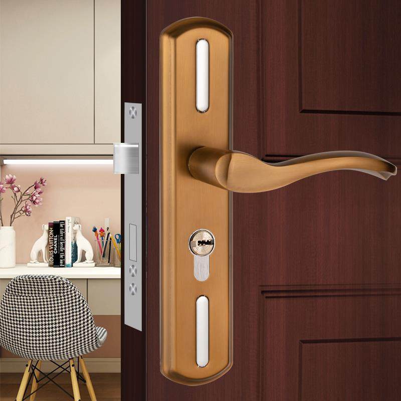 室内门锁卧室木门锁家用通用型房门锁换锁免改孔门把手静音执手锁,淘宝优惠券,粉丝福利购,淘宝优惠卷