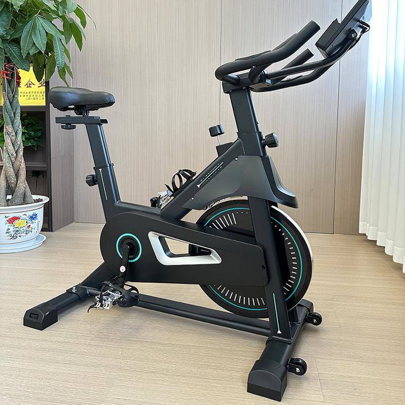 New shuttle magnetically controlled silent rechargeable spinning bike intelligent ten-speed resistance exercise bike fitness equipment