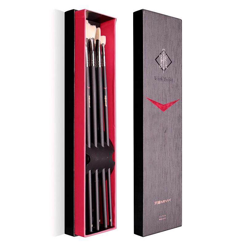 米娅黑骑士水粉笔套装美术生联考画笔猪鬃扇形笔色彩笔勾线笔笔刷,淘宝优惠券,粉丝福利购,淘宝优惠卷