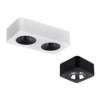Jingya ultra-thin surface mounted spotlight without main light living room lighting anti-glare four-head square ceiling downlight eye protection bold lamp