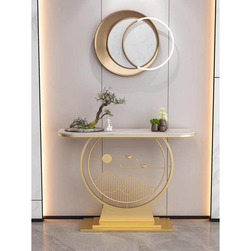 意式入户门轻奢岩板玄关条桌子铁艺靠墙超窄玄关台门厅玄关柜,淘宝优惠券,粉丝福利购,淘宝优惠卷