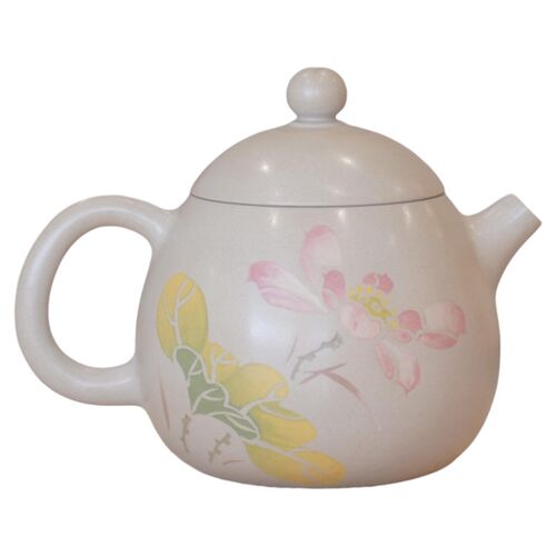 建水紫陶茶壶 龙蛋壶 陶瓷单壶 紫砂壶纯手工  茶具 小容量 中式 - 图3