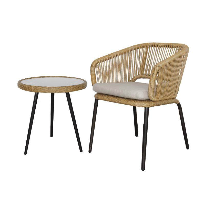 阳台藤椅三件套小室茶几户外椅背组合编织藤椅桌WRA1441子旋转休,淘宝优惠券,粉丝福利购,淘宝优惠卷