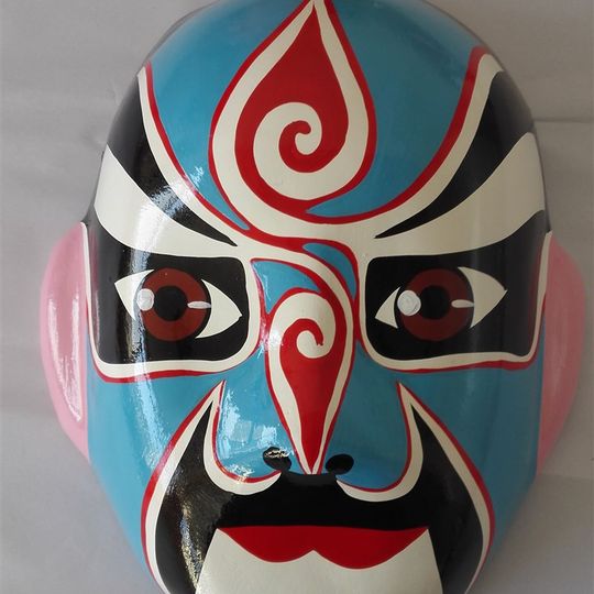 纯手工千层纸川剧脸谱面具酒店家局装饰27厘米节日礼品每个