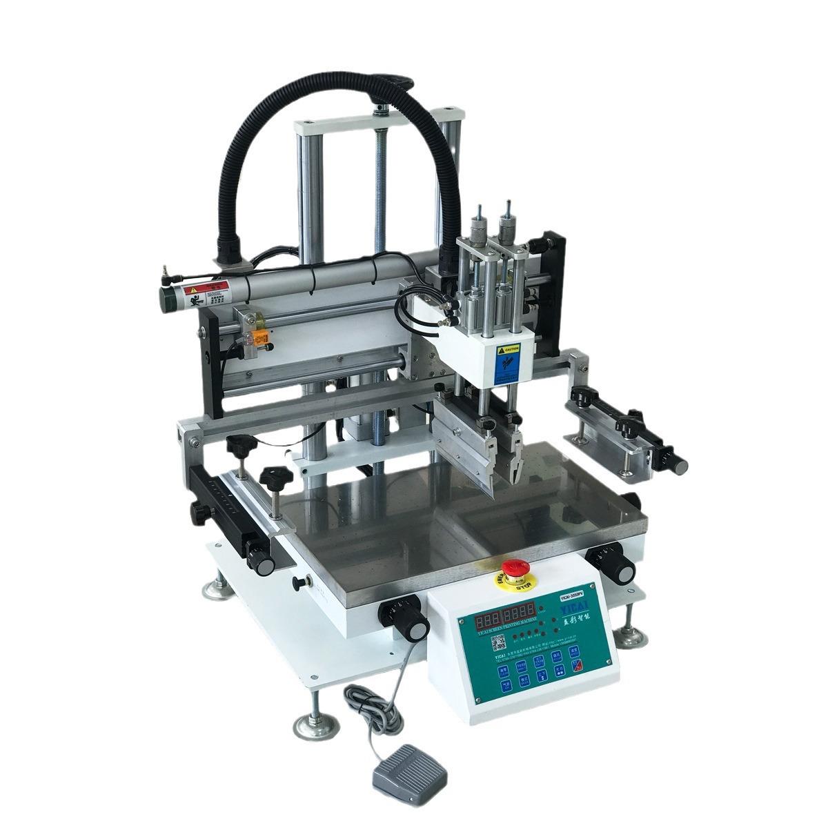 3050 semi-automatic flat screen printing machine stainless steel scale metal shell chassis shell screen printing machine