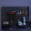 Hole board desktop vertical storage rack for drilling without holes. Office station storage rack space separation desktop hole board
