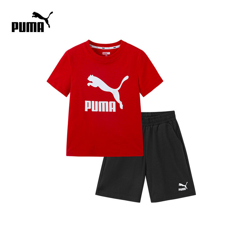 PUMA quick-drying suit new children's short-sleeved trendy suit