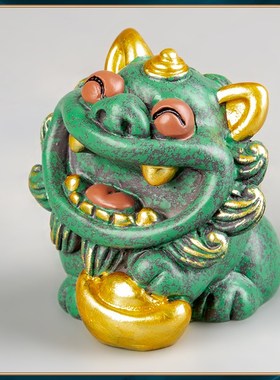 器物志家用客厅办公室桌面玄关装饰摆件青砂石鱼缸水族箱造景摆设