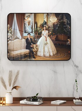 定制婚纱照放大挂墙组合洗相片做成大尺寸加相框冲印结婚照全家福