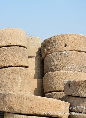 热销民间仿老石板老石材石雕磨盘老庭院园林铺路石旧铺路石老磨盘