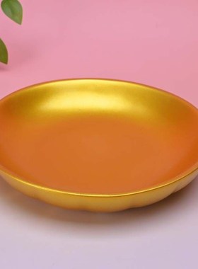 复古铜光盘子摆件铜盘摆件家居装饰