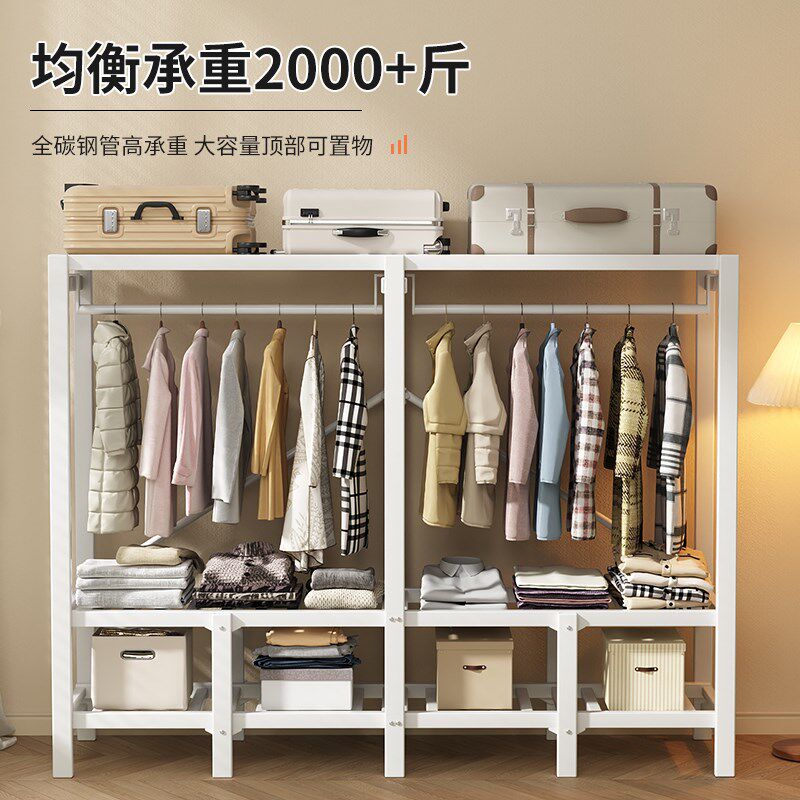 免安装简易衣柜卧室家用折叠柜结实耐用全钢架出租房用儿童布衣柜 - 图2