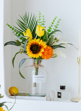 露营野餐拍照道具摆件花向日葵客厅装饰电视柜玄关办公室家居饰品