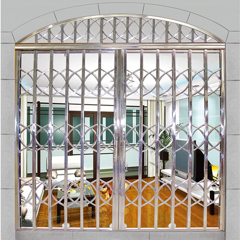 30 stainless steel sliding gate outdoor telescopic folding entrance door balcony sliding door ventilation anti-theft doors and windows