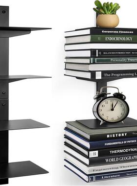 创意书架餐置架悬式拖铁支架墙上置物架客厅书架挂厅墙挂面花架壁